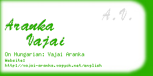 aranka vajai business card